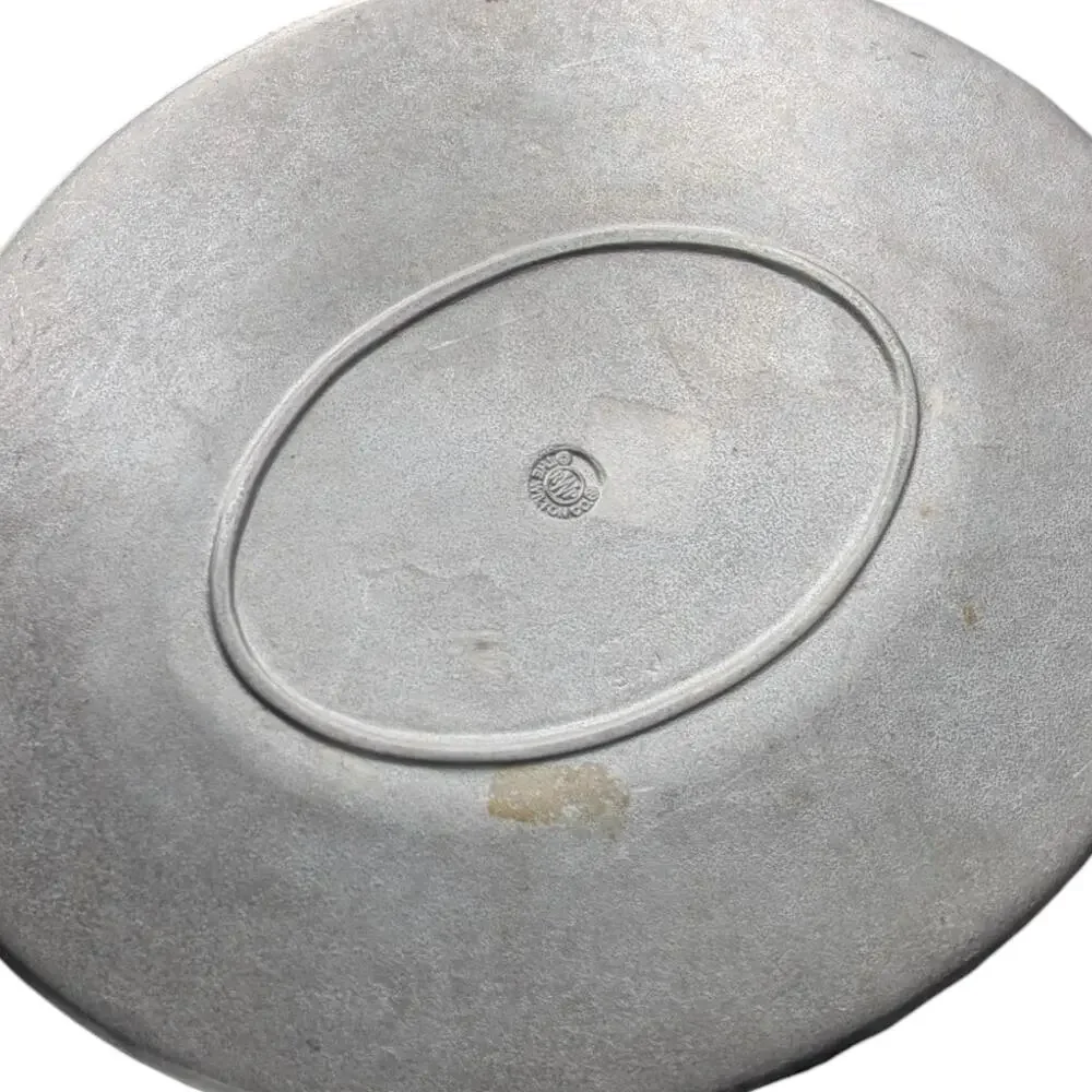 Vintage Wilton Armetale RWP Fruit Relief Oval Serving Platter‎ Tray Pewter Dish